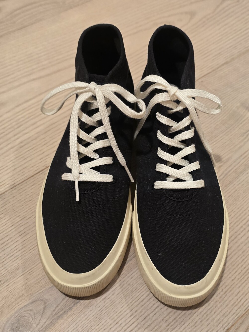 Everlane The Forever High-Top Sneaker In Black Size 8